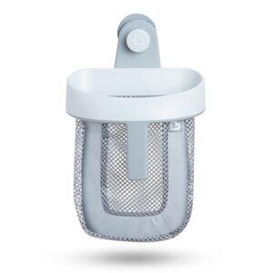 Hanging Bath Toy Storage with Quick Drying Mesh, Grey
